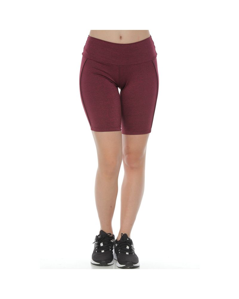 Short Deportivo Color Vino Gris Jasp Para Mujer Racketball