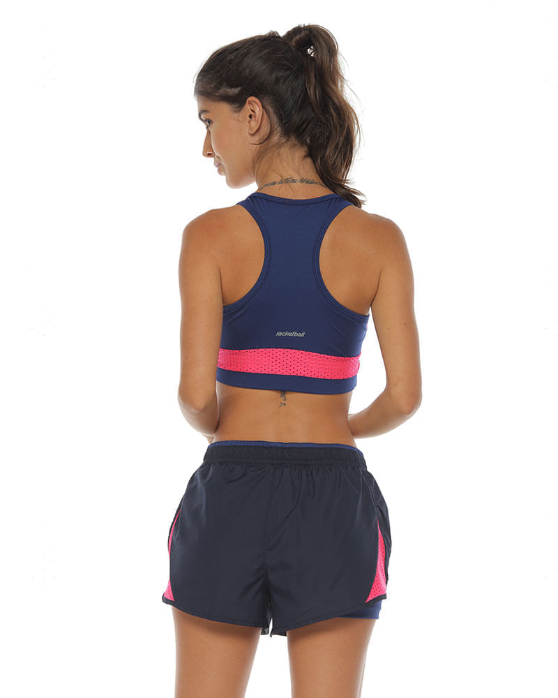Tops Deportivos, Color Azul Oscuro Para Mujer racketball
