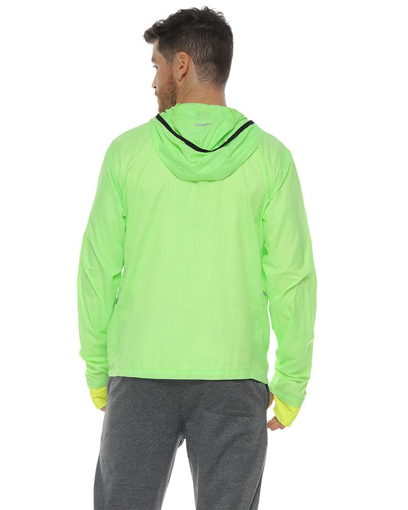Chaqueta Rompevientos, Color Verde Lima Para Hombre racketball