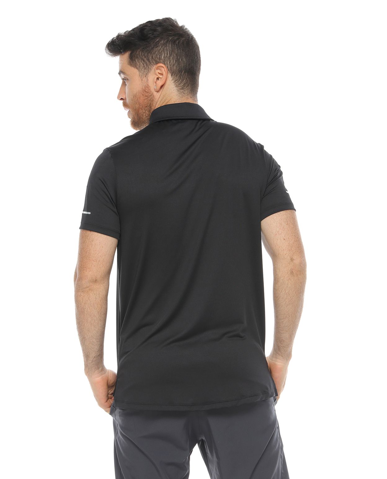 Camiseta básica negra hombre - racketball movil