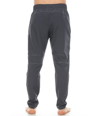 parte trasera pantalon deportivo color gris oscuro para hombre