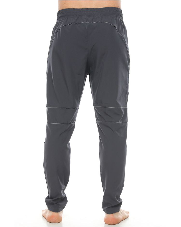 parte trasera pantalon deportivo color gris oscuro para hombre