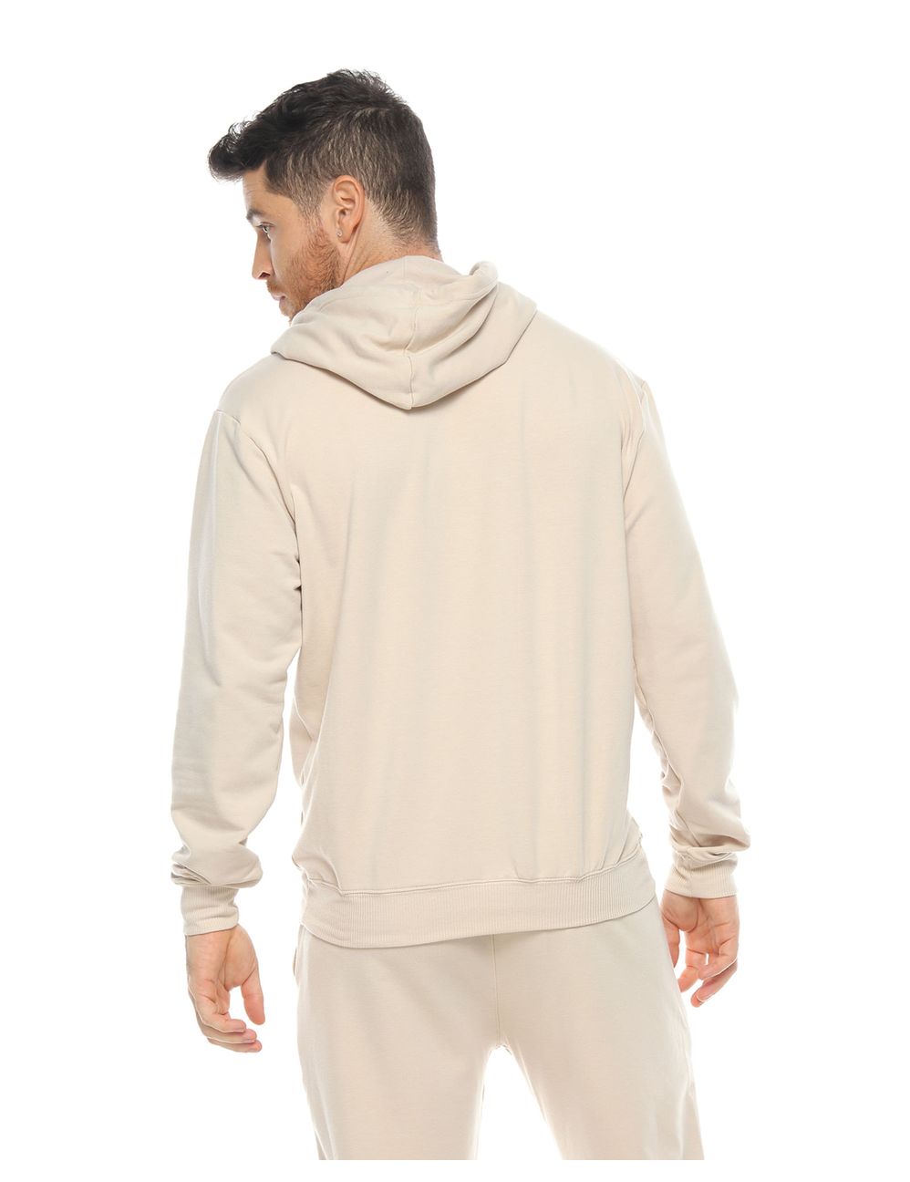 Buzo Rafa Salmun Hombre Jack Capucha Algodón Frizado Gris