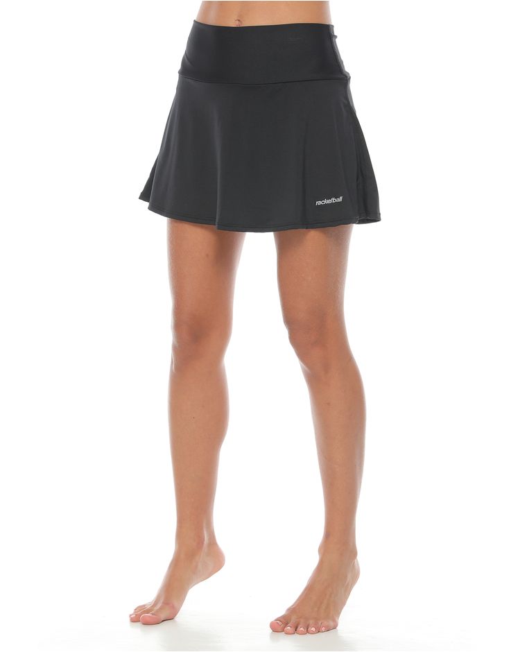 falda deportiva mujer color negra parte frontal