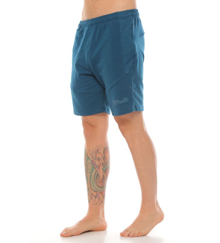 pantaloneta tipo jogger deportiva color petroleo para hombre