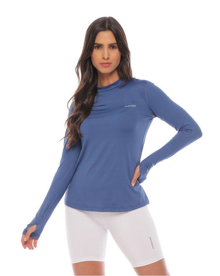 camibuso deportivo color azul para mujer