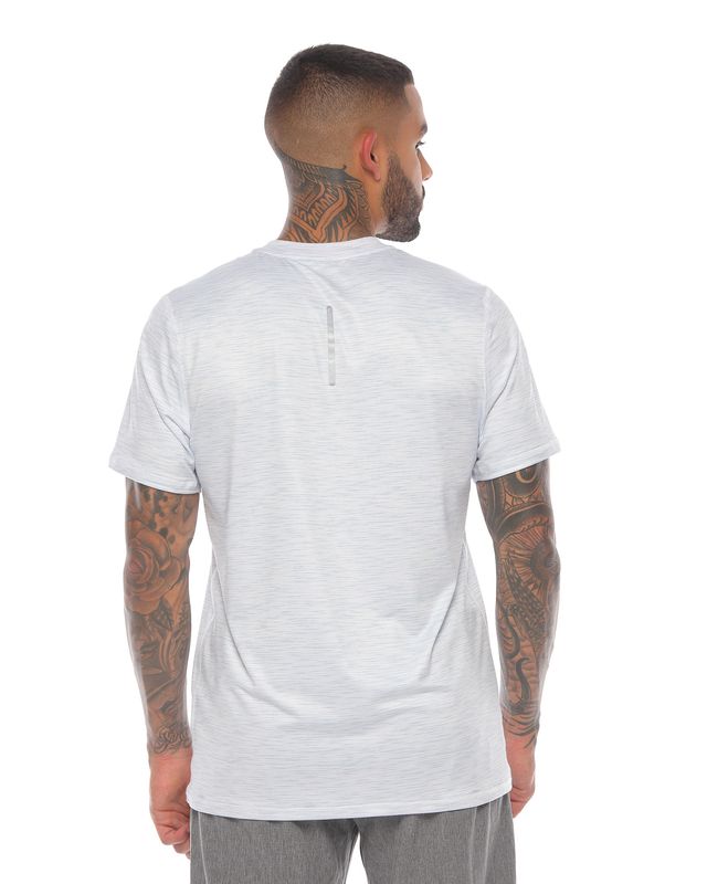 Camiseta Deportiva Manga Corta Blanca para Hombre parte trasera