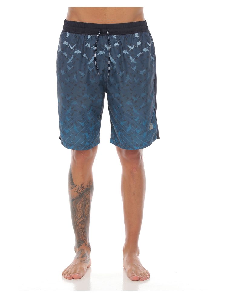 pantaloneta de playa larga color azul para hombre
