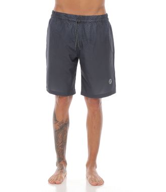 pantaloneta de playa larga color gris oscuro para hombre
