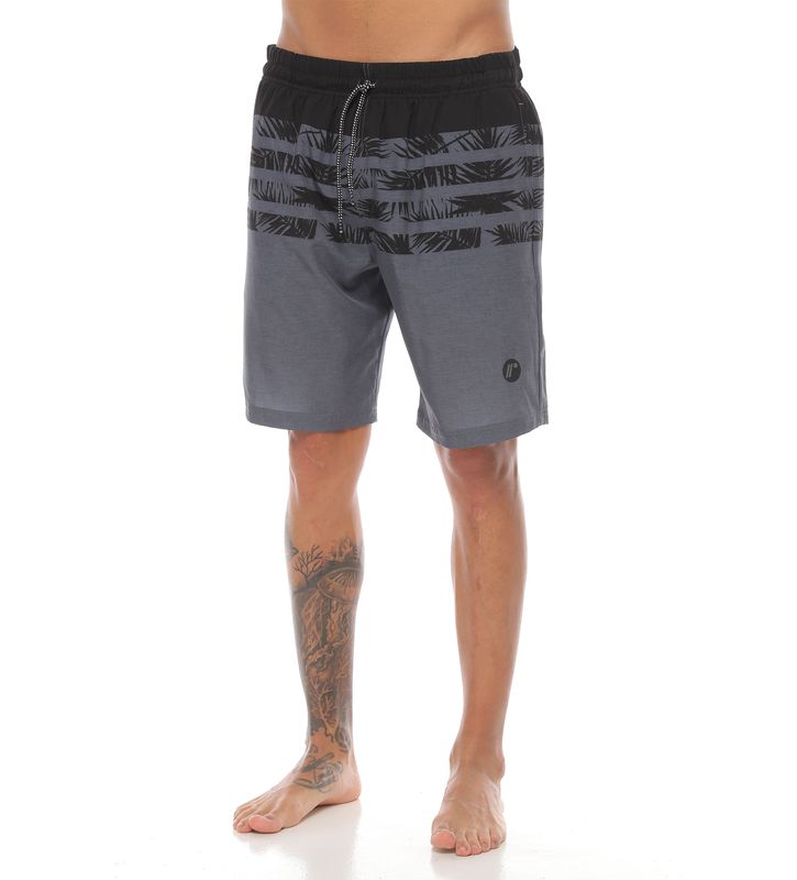 pantaloneta de playa larga color negro para hombre