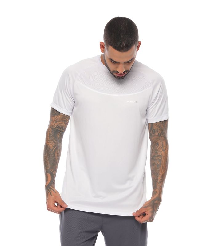 Camiseta Deportiva Blanca para Hombre