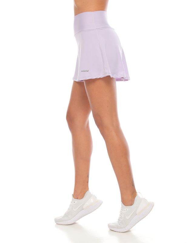 falda deportiva color lila para mujer parte latera izquierda