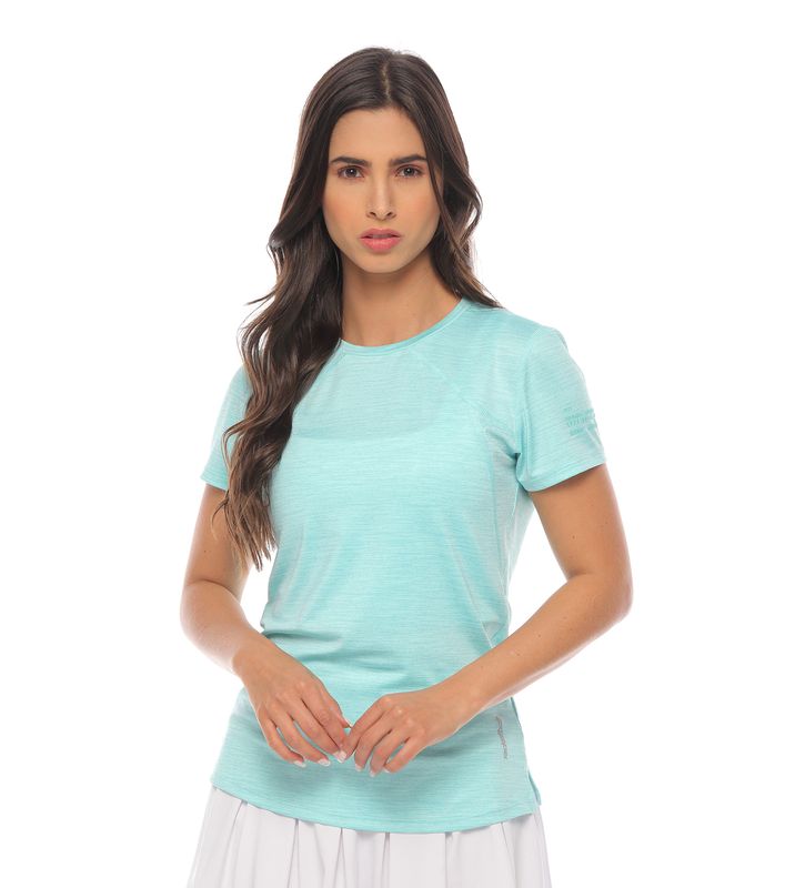 camiseta deportiva color menta para mujer