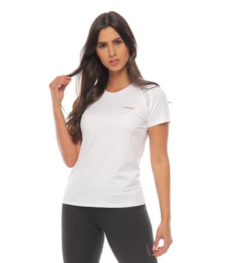 camiseta deportiva color blanco para mujer