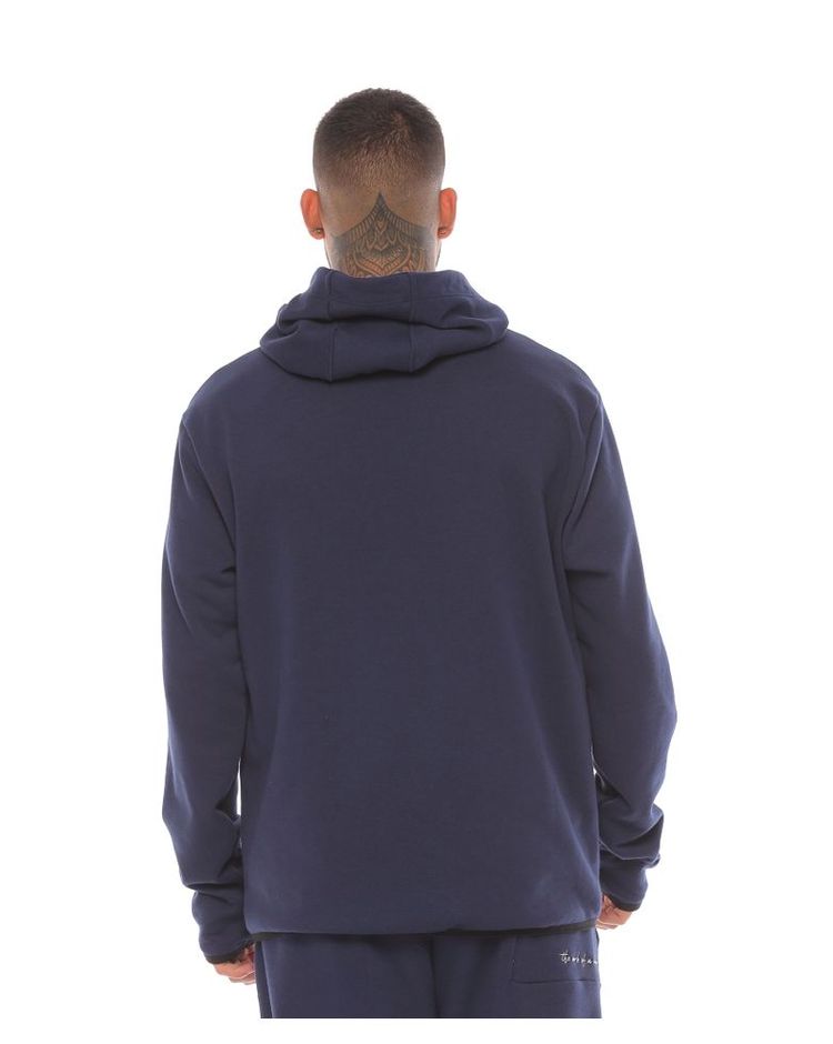 Buzo Deportivo Azul Oscuro para Hombre parte trasera