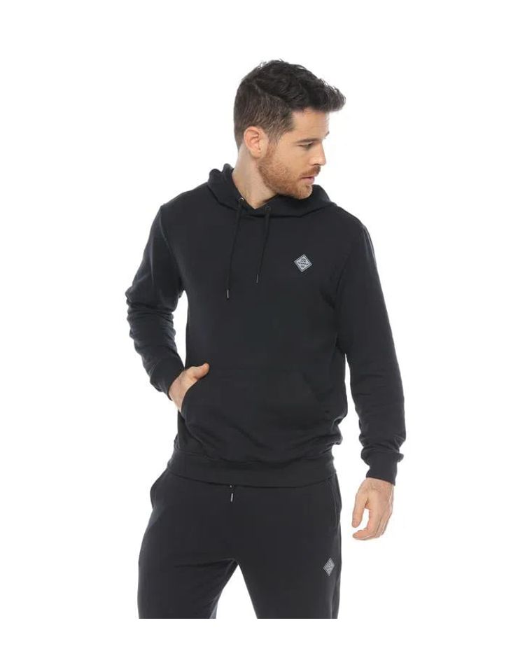 Buzo con Capota Negro Para Hombre
