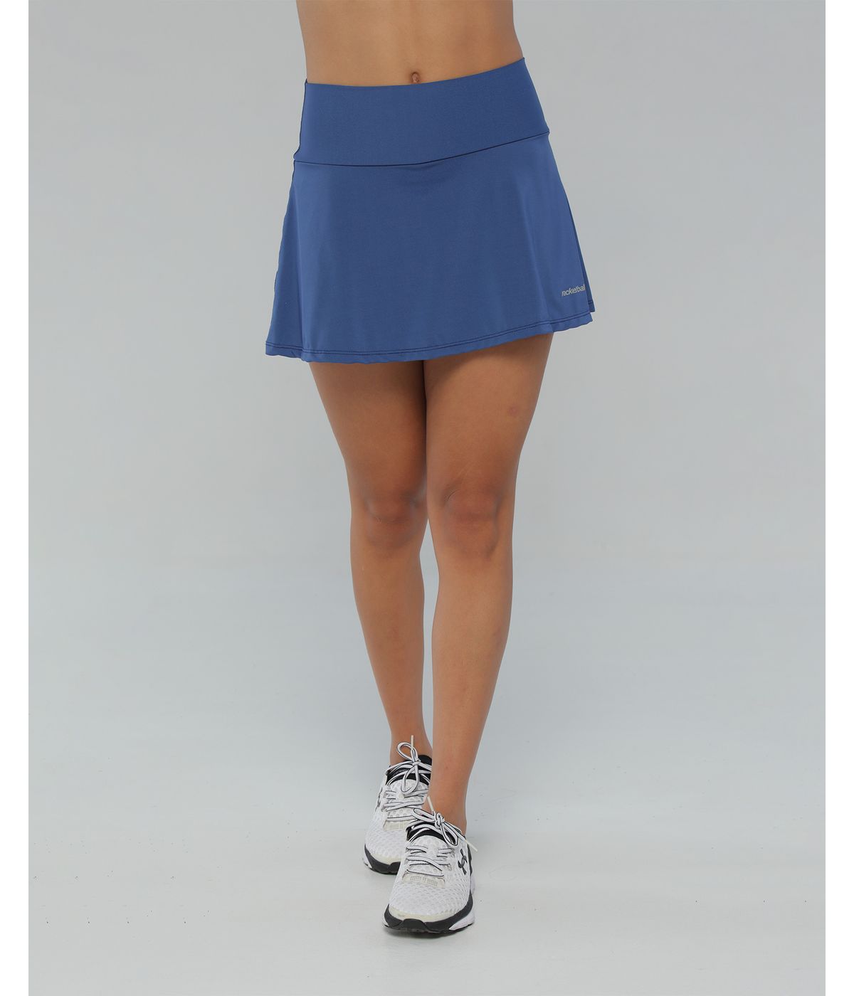 Falda deportiva para mujer, con licra interior, color azul