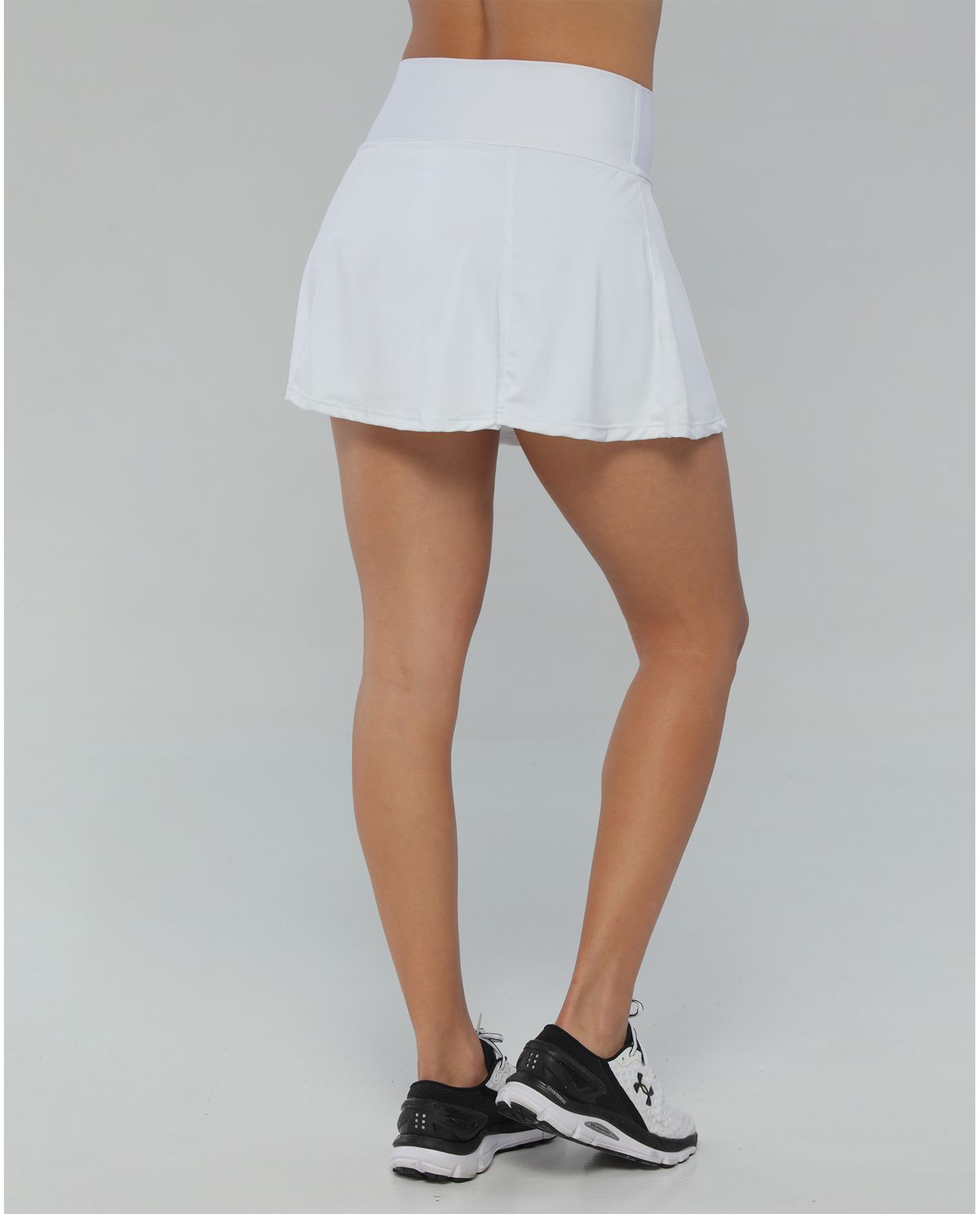 Falda deportiva para mujer, con licra, color blanco - racketball movil