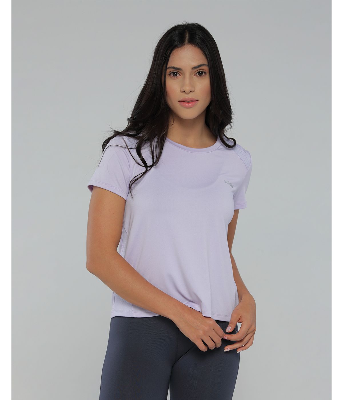 Camiseta deportiva mujer, color lila racketball movil