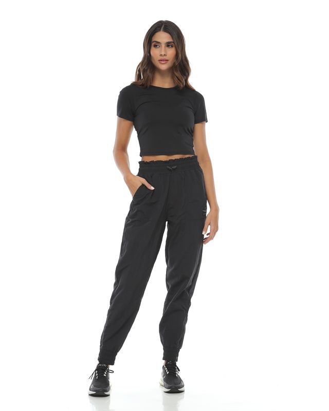 pantalón jogger para mujer, color negro - racketball movil