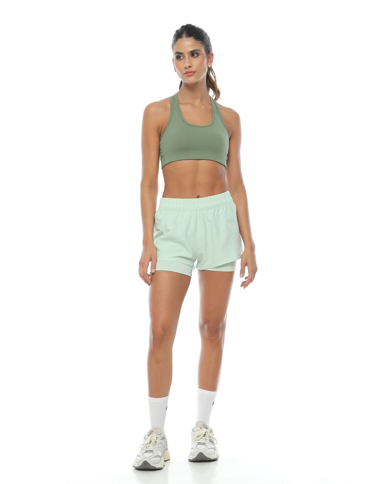 Pantalón deportivo mujer, color verde con pretina anatómica - racketball  movil