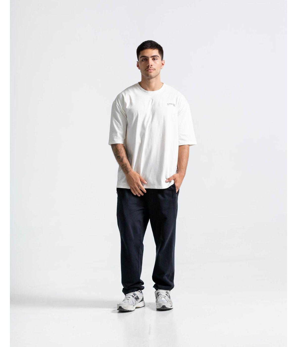 NOSTOP CAMISETA OVERSIZE MARFIL MASCULINO main image 1